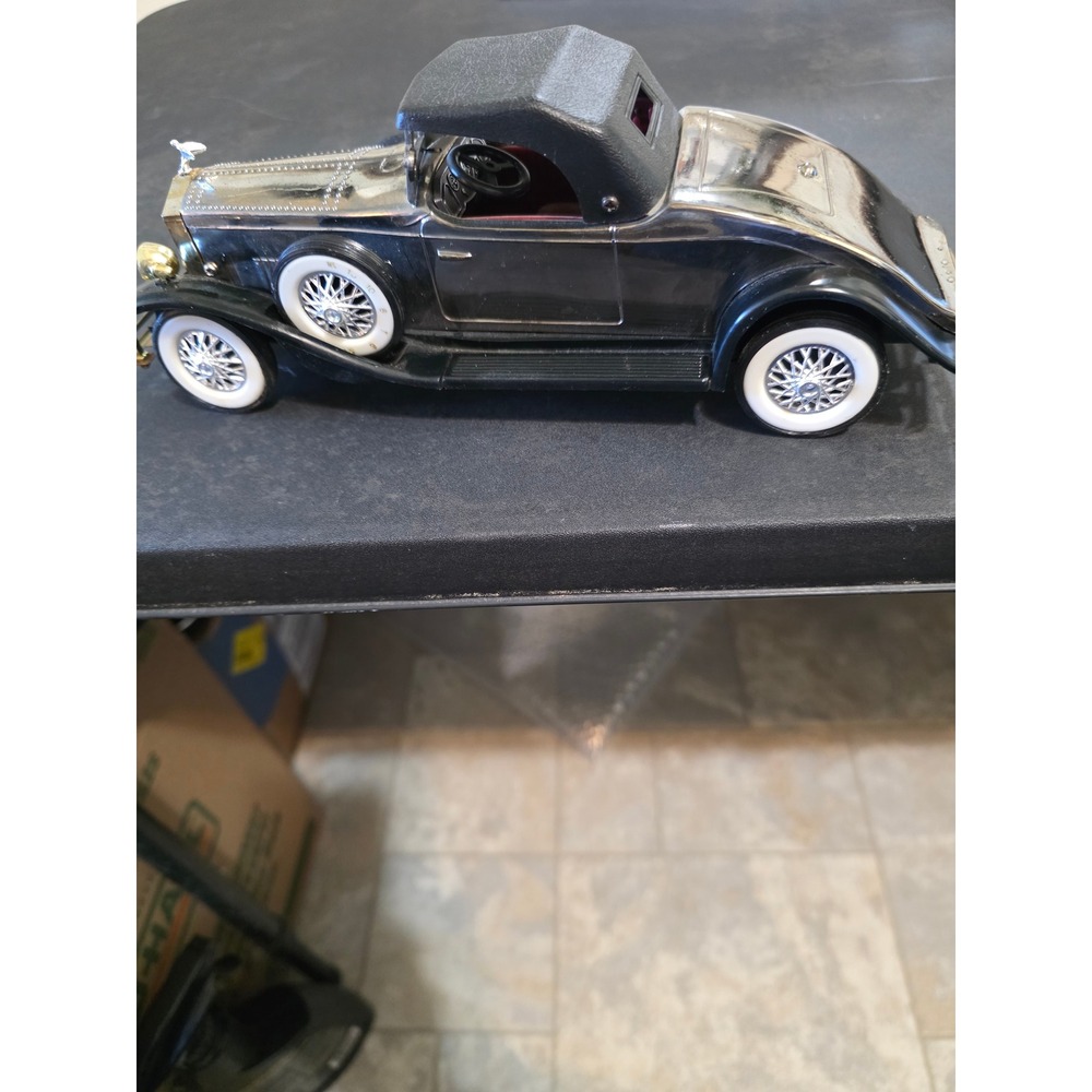 Vintage Rolls Royce 1931 Phantom II Transistor Radio Black Chrome Novelty Car